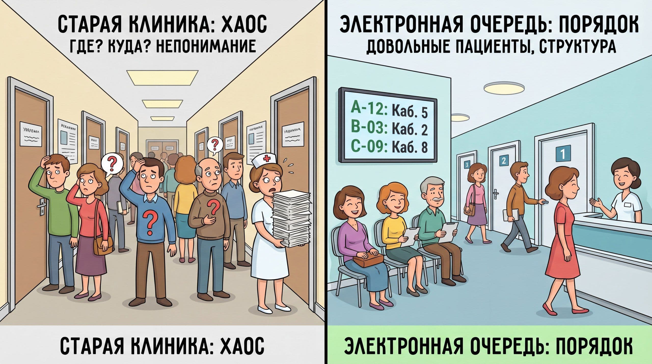 Электронная очередь: как избавиться от хаоса и повысить лояльность пациентов